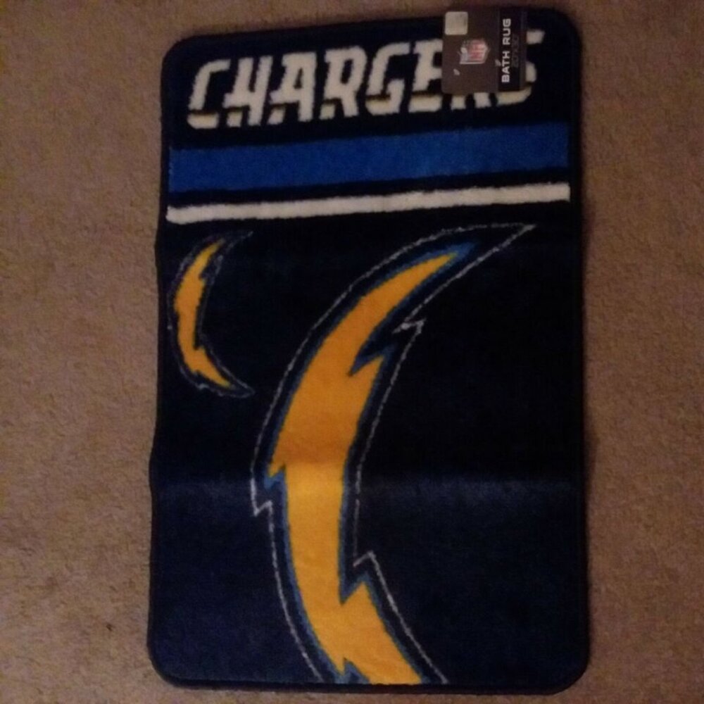 NFL CHARGERS BATH RUG - Picture 1 of 4